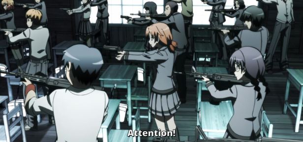 Assassination Classroom, the students are trying to assassinate the teacher. 